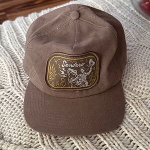 Senders Brown Canvas 5-Panel Hat
